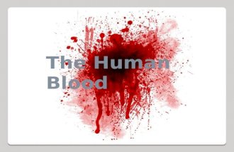 Lesson 3.2 Human blood