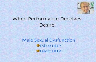 When Performance Deceives Desire-Dr. Vijay Kulkarni