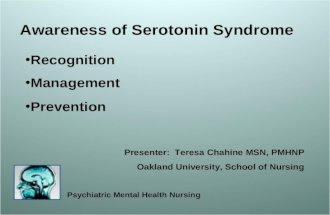 SSRIs and Serotonin Syndrome