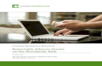 Reportable Adverse Events on the Worldwide Web