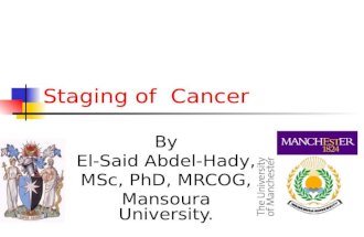 Staging of  cancer