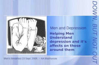 Men and depression