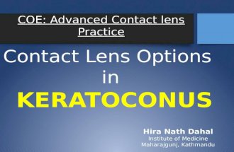 Contact lens options in keratoconus hira