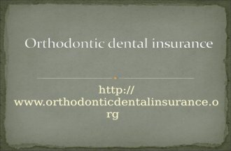 Orthodontic dental insurance plans