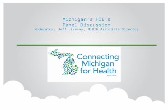 Panel: Understanding Michigan's HIE Landscape