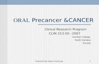 Copy Of Oral Precancer &Cancer