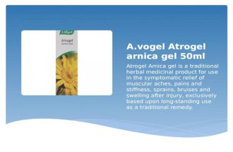 Pain Medicines | A.vogel atrogel arnica gel 50ml
