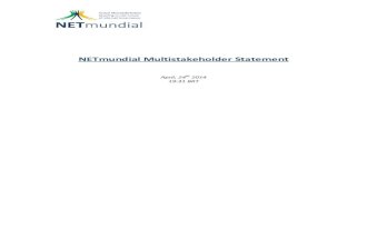NETmundial multistakeholder-document april 2014