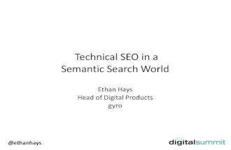 Technical SEO in a Semantic Search World