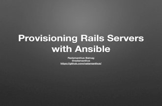 Provisioning Rails Servers with Ansible