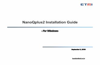 NanoQplus Installation Guide - for Windows