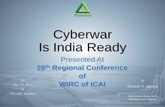Cyberwar - Is India Ready