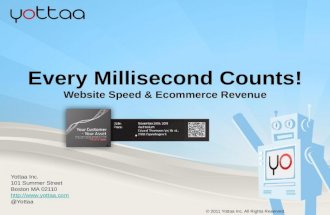 Your customer your asset seminar ecommerce and website speed   yottaa