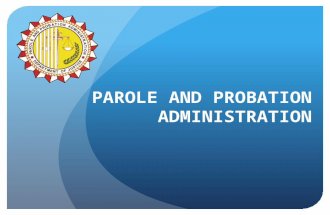 Facts on proabtion and parole