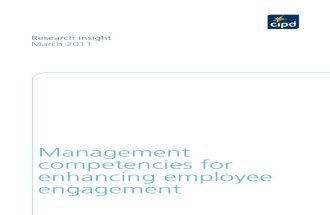 CIPD Research on Mgt Competencies