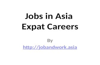 Jobs in Asia and Expat Recruitment and Careers