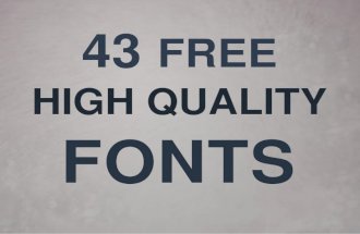 43 Free High Quality Fonts