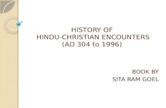 Sita ram goel   history of hindu-christian encounters