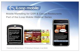 Webinar Deck: Mobile Marketing for QSR & Casual Restaurant Webinar