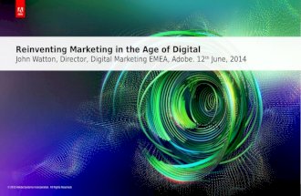 Reinventing Marketing in the Age of Digital