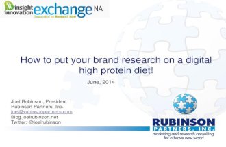 Put your brand research on a digital high protein diet