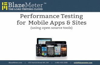 Mobile App Performance Testing with Open Source Tools