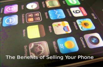 The Benefits of Selling Your Old Cell Phone