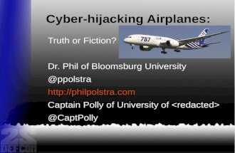 Cyberhijacking Airplanes Truth or Fiction