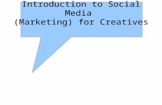 Introductions to Social Media for Creatives
