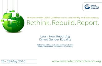 Learn how reporting drives gender equality, presented by Miles & Fernandes