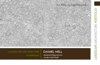 Landscape Architecture Portfolio -Daniel Nell 2014