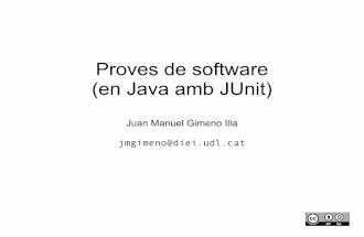 Proves de Software (en Java amb JUnit)