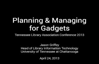 TN library association gadget precon 2013