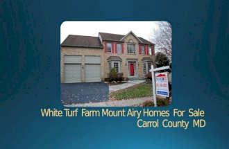 White turf  farm mount airy homes  for  sale in Carrol County Maryland