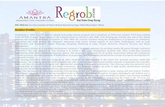 Tata Housing Amantra | Luxurious project in Thane @Regrob