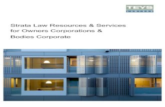 TEYS Lawyers Brochure Strata Law Resources & Services for Owners Corporations & Bodies Corporate