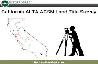 California ALTA ACSM Land Title Survey