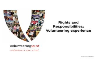 Volunteering: Rights and responsibilities - with audience contributions