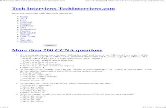 More than 200 CCNA Question Answer