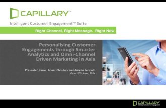Personalizing Customer Engagements Through Smarter Analytics And Omni-Channel Driven Marketing In Asia