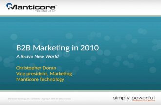 B2B Marketing in 2010