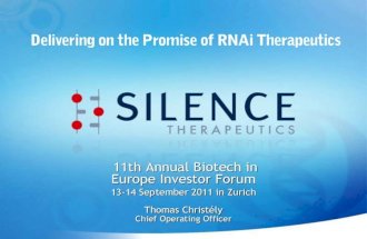 Silence Therapeutics - 11th Annual Biotech Presentation