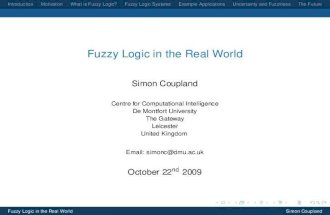 Fuzzy Logic in the Real World