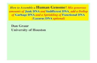 Update version of the SMBE/SESBE Lecture on ENCODE & junk DNA (Graur, December 2013)