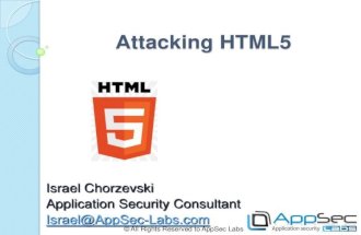 Attacking HTML5
