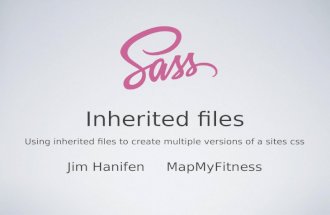 SASS inherited files - SASS Meetup in Denver, CO