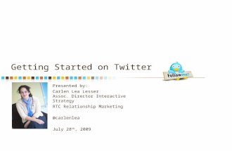 Getting Started With Twitter