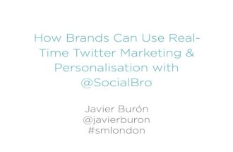 Real-Time Twitter Marketing and Personalisation with Javier Buron