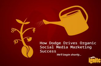 Dodge and Organic Social Media Marketing