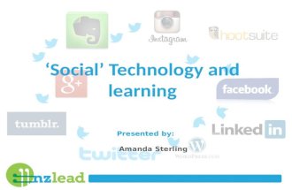 Social learning presentation for NZATD, 10th June